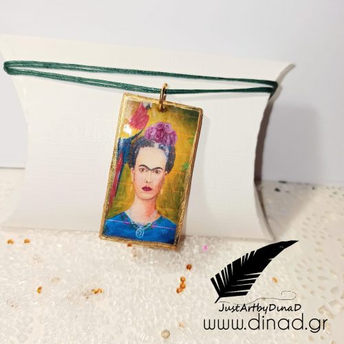 kosmima mixtedmediaartkolie xylino zografismeno Frida Kahlo